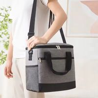 Duża Torba Termiczna Piknikowa Lodówka Plażowa Składana Turystyczna Kosz