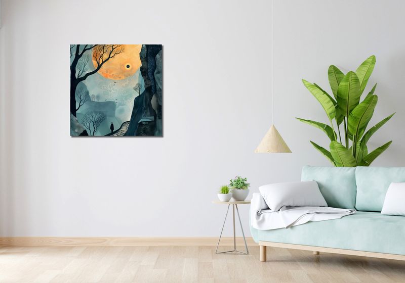 Obraz 70x70cm Tajemnica Drogi bez Celu zdjęcie 2