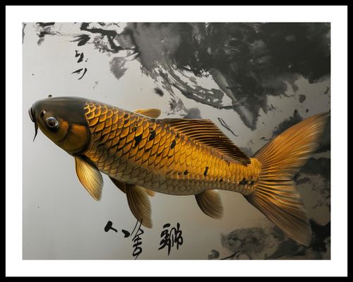 Plakat 65x50cm Spokojna Ryba Koi na Arena.pl