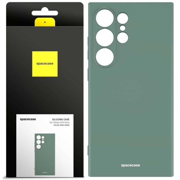 Spacecase Silicone Case Galaxy S24 Ultra dark green zdjęcie 1