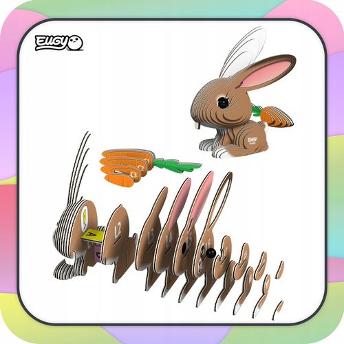 Królik Eugy. Eko Układanka Puzzle 3D na Arena.pl