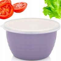 MISKA EMALIOWANA 1,7L METALAC Z POKRYWĄ FIOLETOWA DO ŻYWNOŚCI LUNCH BOX