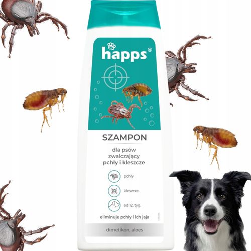 HAPPS - szampon dla psów na pchły i kleszcze 250ml na Arena.pl