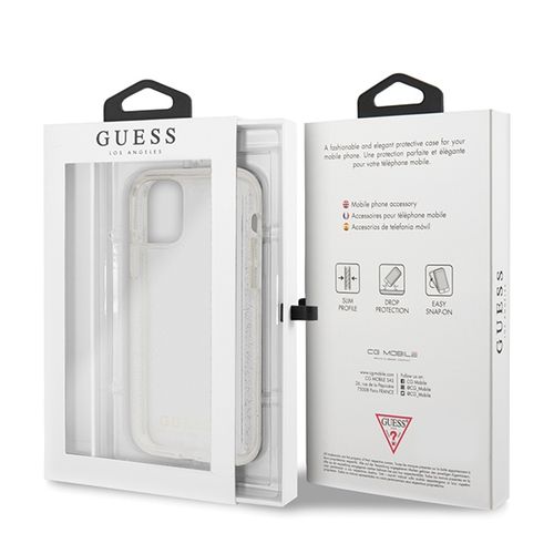 guess guhcn65pcglsi iphone 11 pro maxsrebrny/silver hard case glitter na Arena.pl