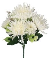 CHRYZANTEMA W BUKIECIE SZTUCZNE KWIATY JAK ŻYWE 46CM DUŻY BUKIET