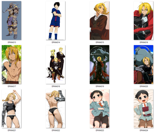 Dakimakura Fullmetal Alchemist DO WYBORU duża na Arena.pl