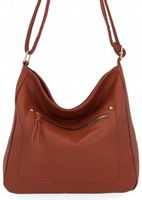 Herisson - torebka worek zamek skóra ekologiczna brązowy 1052L2087