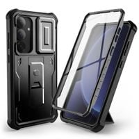 Etui Tech-Protect Kevlar Cam+ Pancerne TPU DO Samsung Galaxy S25+ Czarne