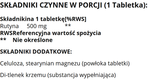 Thompson Rutin Rutyna 500 mg 60 tabletek na Arena.pl