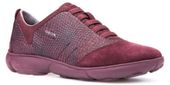 Geox Półbuty damskie - D Nebula Respira - rozmiar 35 - burgundowe zamszowe