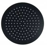 DESZCZOWNICA METALOWA OKRĄGŁA SLIM 25 CM CZARNA