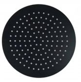 DESZCZOWNICA METALOWA OKRĄGŁA SLIM 25 CM CZARNA