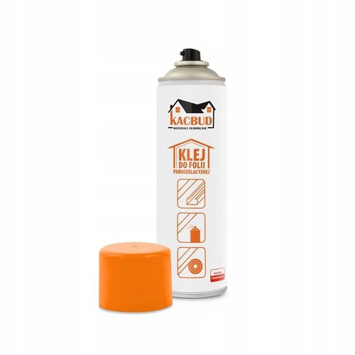 KACBUD KLEJ DO FOLII PAROIZOLACYJNEJ SEKUNDOWY SPRAY DO PAROIZOLACJI 500ml na Arena.pl