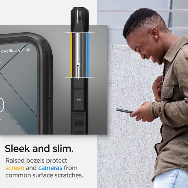 spigen tough armor galaxy s22+ plus black zdjęcie 12
