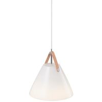 Lampa wisząca Strap 84303001 Nordlux metal skóra biała