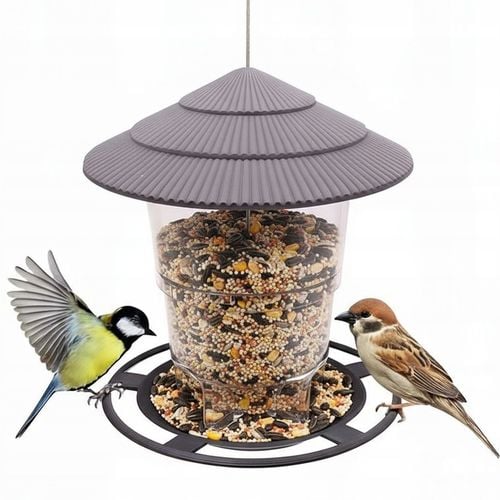 KARMNIK DLA PTAKÓW NA ZIARNO SŁONECZNIK ZBOŻE KARMĘ POKARM WISZĄCY na Arena.pl