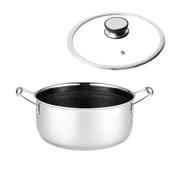 Profesjonalny garnek Mitsu 2,8 L 20 cm z pokrywką Plaster miodu Na indukcje