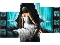 OBRAZ KOBIETA TURKUSIE