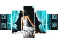 OBRAZ KOBIETA TURKUSIE