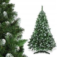 CHOINKA SZTUCZNA JAK ŻYWA 220 cm JODŁA GĘSTA DIAMENTOWA OŚNIEŻONA PREMIUM