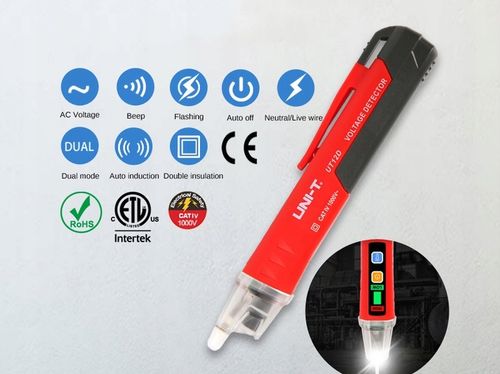 Bezdotykowy Wykrywacz Napięcia L wskaźnik tester UT12D PRÓBNIK UNI-T na Arena.pl