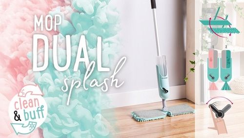 Mop Płaski ze Spryskiwaczem Obrotowy Mikrofibra do mycia i polerowania YORK na Arena.pl