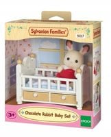 SYLVANIAN zestaw dziecko krłlik+łżeczko 0501