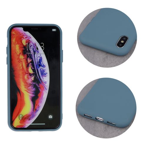 Nakładka silicon do iPhone 11 szaro-niebieska na Arena.pl