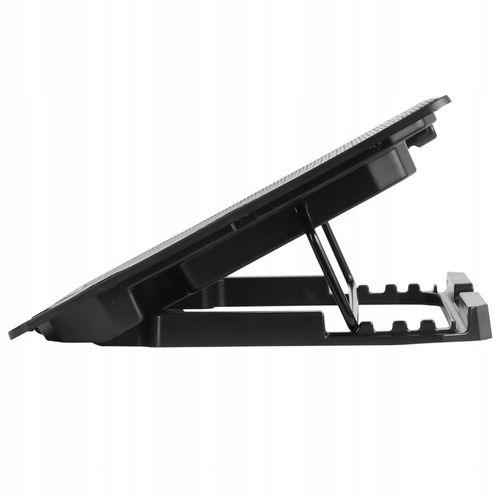 PODSTAWKA CHŁODZĄCA POD LAPTOPA 15,6" CZARNA REGULOWANA PODKŁADKA LED Z USB na Arena.pl