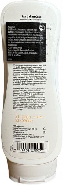 Australian Gold Balsam po opalaniu krem nawilżający do ciała Moisture Lock zdjęcie 2
