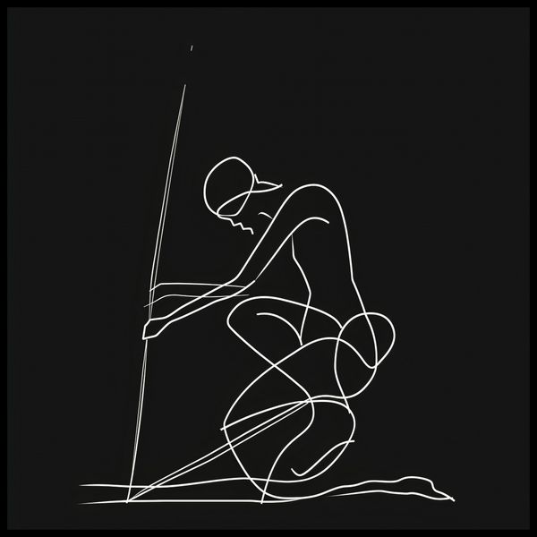 Plakat 70x70cm Linia zdjęcie 2