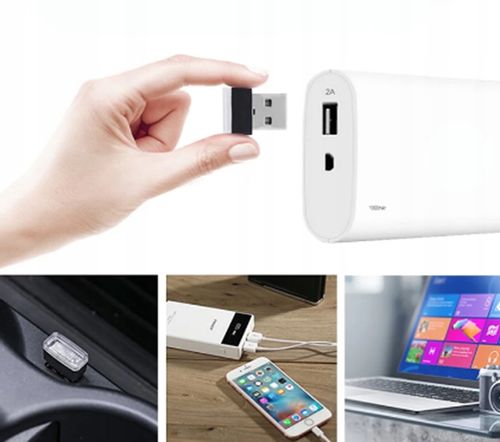 LAMPKA SAMOCHODOWA USB 5V 0,034W MINI BIAŁA na Arena.pl