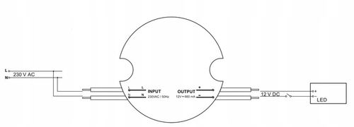 Zasilacz LED 12V DC 30W 2,5A Dopuszkowy Do Puszki fi 60 Hermetyczny na Arena.pl