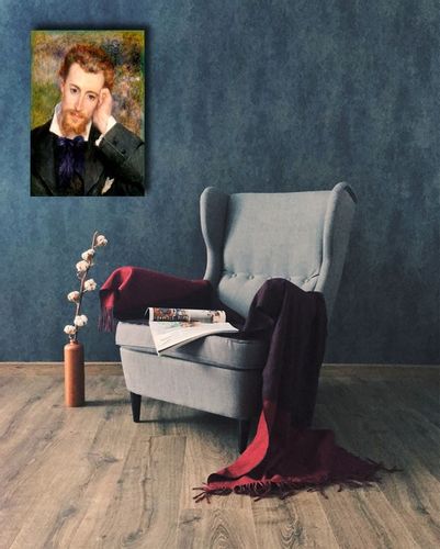 Eugène Murer (Hyacinthe Eugène Meunier, 1841–1906), Auguste Renoir - obraz na płótnie 30x40 cm na Arena.pl