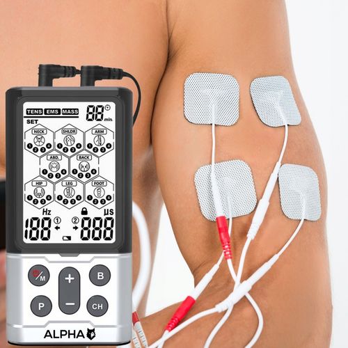 Elektrostymulator mięśni i nerwów TENS EMS MASAŻ 60 prog ALPHA + elektrody na Arena.pl