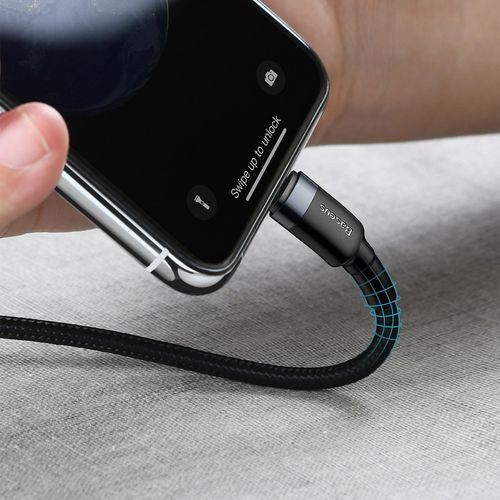 kabel usb-c do lightning pd baseus cafule, 18w, 1m (czarno-szary) na Arena.pl