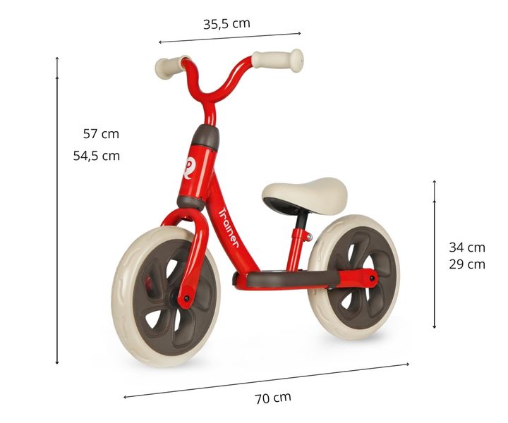 MILLY MALLY 5783 Qplay Rowerek biegowy Trainer red zdjęcie 6