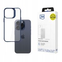 Etui 3MK Satin Armor Case+ iPhone 15 Pro Max niebieski/blue