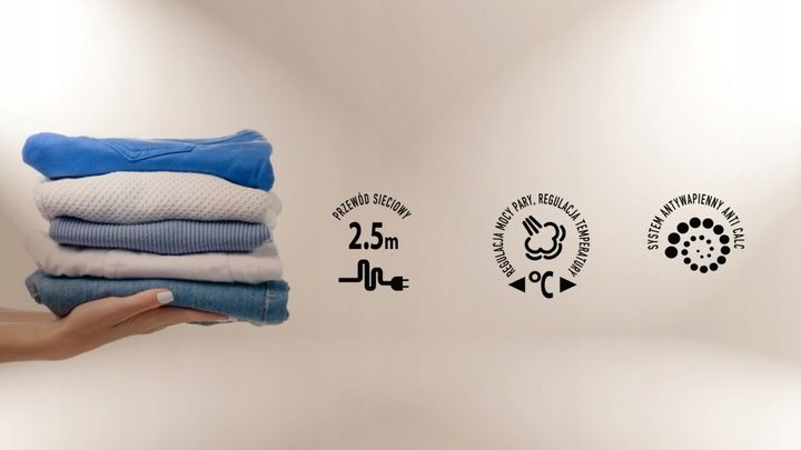 Żelazko parowe stopa ceramiczna duża moc MPM MZE-21/NS zdjęcie 15