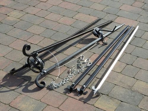 GRILL TRÓJNÓG OGNISKOWY FI 70 CM RUSZT NAD OGNISKO na Arena.pl