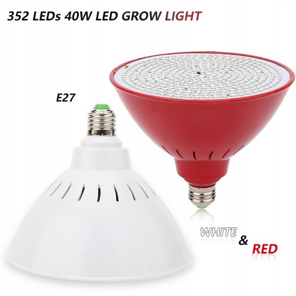 MOCNA ŻARÓWKA LED E27 GROW 352led DO UPRAWY ROŚLIN zdjęcie 4