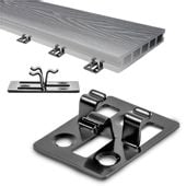 METALOWE KLIPSY MONTAŻOWE DO DESEK KOMPOZYTOWYCH I DREWNIANYCH 50 SZTUK