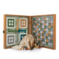 Zestaw Gier 4w1 Manopoulos Retro – Szachy, Backgammon, Ludo, Chińczyk