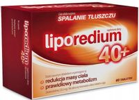 Liporedium 40+ spalanie tłuszczu, 60 tabletek