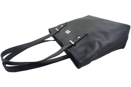 Shopper bag - duża torebka miejska - Czarna na Arena.pl