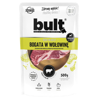 MOKRA KARMA DLA PSA BULT SASZETKA MIELONKA BOGATA W WOŁOWINĘ 500G