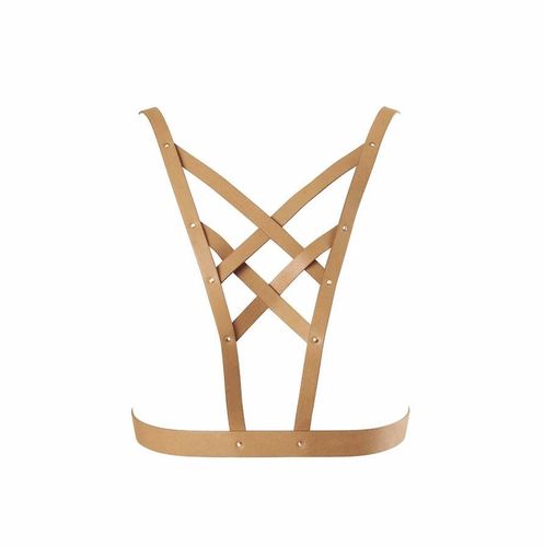 bijoux indiscrets - maze net cleavage harness brown na Arena.pl