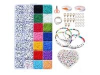 Zestaw koralików do robienia biżuterii bransoletek naszyjników diy