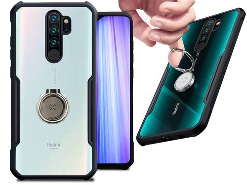 Etui Ring Holder Clear Armor XUNDD do Redmi Note 8 Pro czarne na Arena.pl