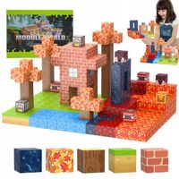 100el KLOCKI MINECRAFT ZESTAW Magnetyczny WIELKA BLOKÓW GRA ZIELONA PIŁKA